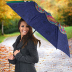 Personalized New Zealand Warriors Umbrella Easter Mascot - Colorful Eggs Cartoon Style