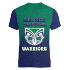 Personalized New Zealand Warriors Women V-Neck T-Shirt Easter Mascot - Colorful Eggs Cartoon Style