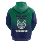 Personalized New Zealand Warriors Zip Hoodie Easter Mascot - Colorful Eggs Cartoon Style
