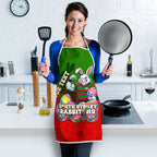 Personalized South Sydney Rabbitohs Apron Easter Mascot - Colorful Eggs Cartoon Style