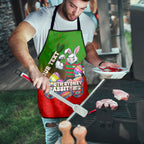 Personalized South Sydney Rabbitohs Apron Easter Mascot - Colorful Eggs Cartoon Style