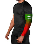 Personalized South Sydney Rabbitohs Arm Sleeves Easter Mascot - Colorful Eggs Cartoon Style