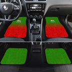 Personalized South Sydney Rabbitohs Car Mats Easter Mascot - Colorful Eggs Cartoon Style