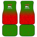 Personalized South Sydney Rabbitohs Car Mats Easter Mascot - Colorful Eggs Cartoon Style