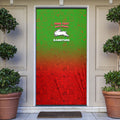 Personalized South Sydney Rabbitohs Door Cover Easter Mascot - Colorful Eggs Cartoon Style