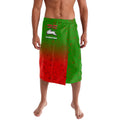 Personalized South Sydney Rabbitohs Lavalava Easter Mascot - Colorful Eggs Cartoon Style