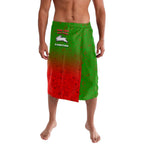 Personalized South Sydney Rabbitohs Lavalava Easter Mascot - Colorful Eggs Cartoon Style