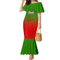Personalized South Sydney Rabbitohs Mermaid Dress Easter Mascot - Colorful Eggs Cartoon Style
