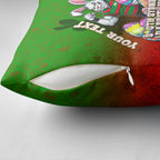 Personalized South Sydney Rabbitohs Pillow Cover Easter Mascot - Colorful Eggs Cartoon Style