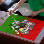Personalized South Sydney Rabbitohs Puzzle Easter Mascot - Colorful Eggs Cartoon Style