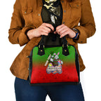 Personalized South Sydney Rabbitohs Shoulder Handbag Easter Mascot - Colorful Eggs Cartoon Style