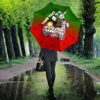 Personalized South Sydney Rabbitohs Umbrella Easter Mascot - Colorful Eggs Cartoon Style