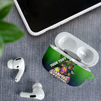 Personalized Canberra Raiders AirPods Case Easter Mascot - Colorful Eggs Cartoon Style