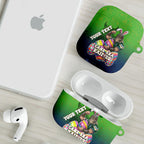 Personalized Canberra Raiders AirPods Case Easter Mascot - Colorful Eggs Cartoon Style