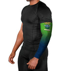 Personalized Canberra Raiders Arm Sleeves Easter Mascot - Colorful Eggs Cartoon Style