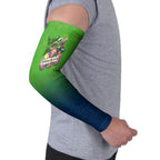 Personalized Canberra Raiders Arm Sleeves Easter Mascot - Colorful Eggs Cartoon Style