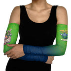 Personalized Canberra Raiders Arm Sleeves Easter Mascot - Colorful Eggs Cartoon Style