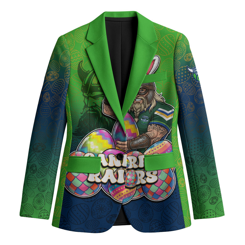 Personalized Canberra Raiders Blazer Easter Mascot - Colorful Eggs Cartoon Style