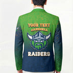 Personalized Canberra Raiders Blazer Easter Mascot - Colorful Eggs Cartoon Style