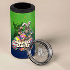 Personalized Canberra Raiders 4 in 1 Can Cooler Tumbler Easter Mascot - Colorful Eggs Cartoon Style