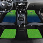 Personalized Canberra Raiders Car Mats Easter Mascot - Colorful Eggs Cartoon Style