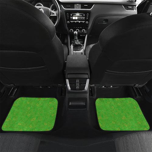 Personalized Canberra Raiders Car Mats Easter Mascot - Colorful Eggs Cartoon Style