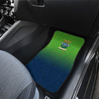 Personalized Canberra Raiders Car Mats Easter Mascot - Colorful Eggs Cartoon Style