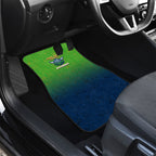 Personalized Canberra Raiders Car Mats Easter Mascot - Colorful Eggs Cartoon Style