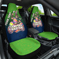 Personalized Canberra Raiders Car Seat Cover Easter Mascot - Colorful Eggs Cartoon Style