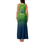 Personalized Canberra Raiders Family Matching Tank Maxi Dress and Hawaiian Shirt Easter Mascot - Colorful Eggs Cartoon Style
