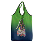 Personalized Canberra Raiders Grocery Bag Easter Mascot - Colorful Eggs Cartoon Style