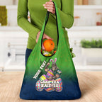 Personalized Canberra Raiders Grocery Bag Easter Mascot - Colorful Eggs Cartoon Style