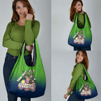 Personalized Canberra Raiders Grocery Bag Easter Mascot - Colorful Eggs Cartoon Style