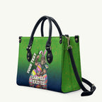 Personalized Canberra Raiders Leather Bag Easter Mascot - Colorful Eggs Cartoon Style