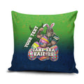 Personalized Canberra Raiders Pillow Cover Easter Mascot - Colorful Eggs Cartoon Style