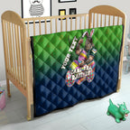 Personalized Canberra Raiders Quilt Easter Mascot - Colorful Eggs Cartoon Style