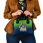 Personalized Canberra Raiders Shoulder Handbag Easter Mascot - Colorful Eggs Cartoon Style