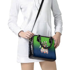 Personalized Canberra Raiders Shoulder Handbag Easter Mascot - Colorful Eggs Cartoon Style