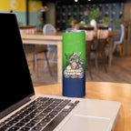 Personalized Canberra Raiders Skinny Tumbler Easter Mascot - Colorful Eggs Cartoon Style