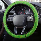 Canberra Raiders Steering Wheel Cover Easter Mascot - Colorful Eggs Cartoon Style
