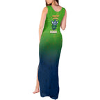 Personalized Canberra Raiders Tank Maxi Dress Easter Mascot - Colorful Eggs Cartoon Style