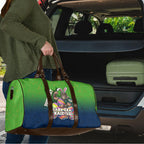Personalized Canberra Raiders Travel Bag Easter Mascot - Colorful Eggs Cartoon Style