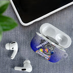 Personalized Canterbury-Bankstown Bulldogs AirPods Case Easter Mascot - Colorful Eggs Cartoon Style