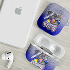 Personalized Canterbury-Bankstown Bulldogs AirPods Case Easter Mascot - Colorful Eggs Cartoon Style