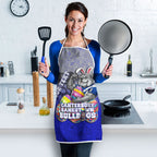 Personalized Canterbury-Bankstown Bulldogs Apron Easter Mascot - Colorful Eggs Cartoon Style