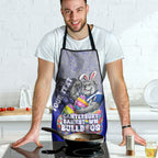 Personalized Canterbury-Bankstown Bulldogs Apron Easter Mascot - Colorful Eggs Cartoon Style