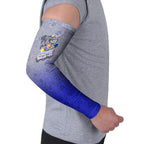 Personalized Canterbury-Bankstown Bulldogs Arm Sleeves Easter Mascot - Colorful Eggs Cartoon Style
