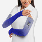 Personalized Canterbury-Bankstown Bulldogs Arm Sleeves Easter Mascot - Colorful Eggs Cartoon Style