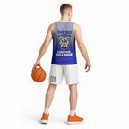 Personalized Canterbury-Bankstown Bulldogs Basketball Jersey Easter Mascot - Colorful Eggs Cartoon Style