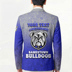 Personalized Canterbury-Bankstown Bulldogs Blazer Easter Mascot - Colorful Eggs Cartoon Style